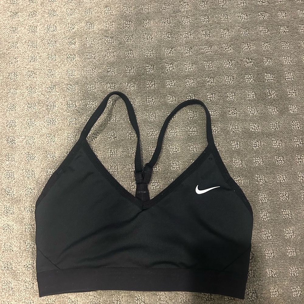 Nike Black Medium-Support Sports Bra with Racerback